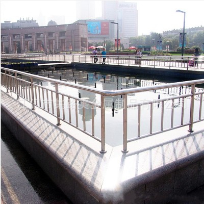 厂家销售 河道桥梁栏杆不锈钢护栏 防撞围栏立柱河道栅栏规格齐全图3