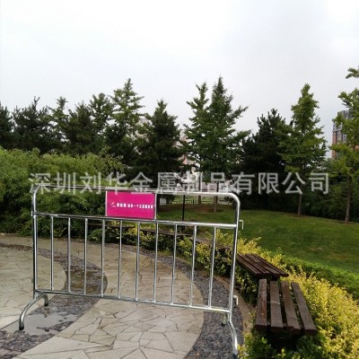 现货不锈钢铁马护栏 马路施工隔离防护栏304不锈钢铁马临时围拦厂图2