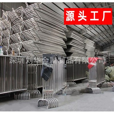 现货不锈钢铁马护栏 马路施工隔离防护栏304不锈钢铁马临时围拦厂图4