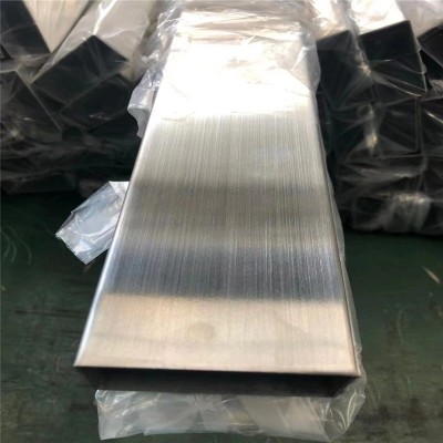 厂家生产201/304不锈钢方通扁管装饰圆管 抛光拉丝不锈钢管材现货图3