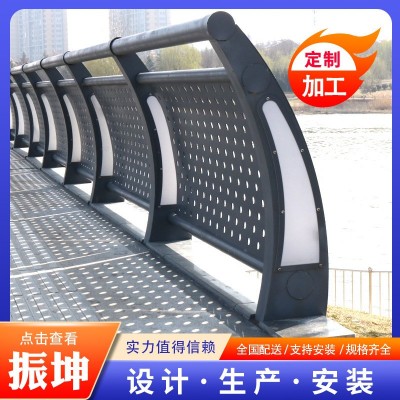 桥梁灯光防护栏 不锈钢LED灯光照明护栏 景区风光照明风景护栏图1