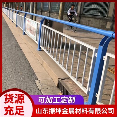 不锈钢防撞护栏 喷塑栏杆 道路桥梁道路隔离杆 304不锈钢防护栏图4