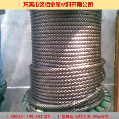 供应316不锈钢钢丝绳 304不锈钢丝绳 镀锌包塑钢丝绳 钢丝绳加工图4
