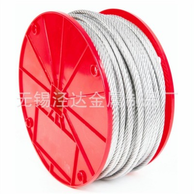 厂家钢丝绳定制 2.3 7x19不锈钢钢丝绳 晾衣绳起重绳 包胶钢丝绳图2