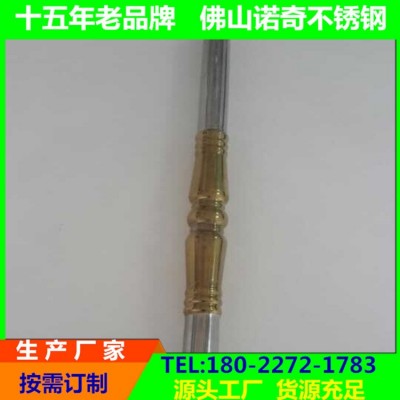 工程拉丝不锈钢厚管 304椭圆异型不锈钢管 不锈钢扶手拉手竹节管图2