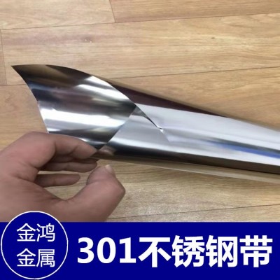 现货SUS304不锈钢弹簧钢带抛光磨砂2B拉丝软态磨8K镜面不锈钢片图3