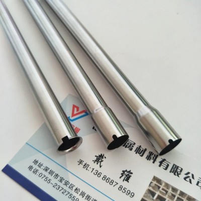 加工304不锈钢伸缩管不锈钢吸管2节3节天线伸缩杆无缝钢管缩口图2