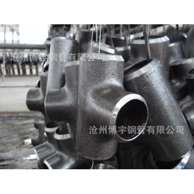 生产批发钢板制大口径异径三通 不锈钢异径三通DN1100图2