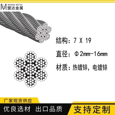 304不锈钢钢丝绳钢线镀铜钢丝绳加工金属丝绳保险钢丝绳吊绳批发图5