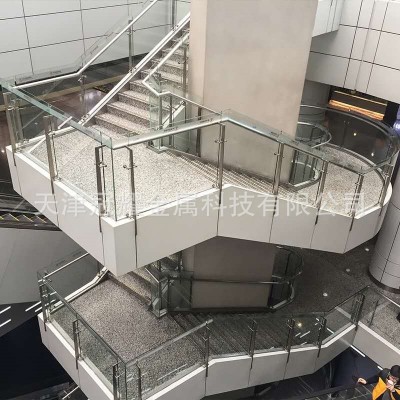 厂家定制304不锈钢楼梯扶手阳台玻璃护栏杆桥梁护栏 户外工程围栏图3