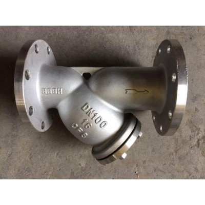 【温州工厂】304不锈钢Y型法兰过滤器控制管道过滤阀过滤网80DN50图2