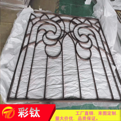 上海不锈钢屏风拉丝黑钛钛金激光雕刻激光镂空工程酒店KTV装修图2