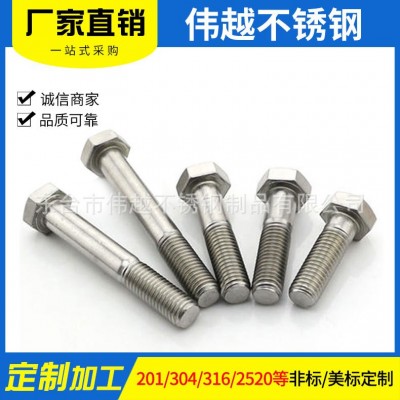 厂家直销钛合金C276 2205 904L1.4529哈氏合金双相不锈钢螺丝螺栓