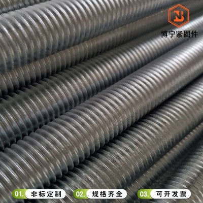 供应 T型扣 丝杠 热镀锌牙条 通丝吊杆 梯形扣螺纹吊杆全扣丝牙条图5
