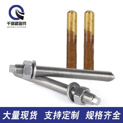 不锈钢化学锚栓 建筑304定型化学锚栓 201药剂锚固螺栓机械锚栓图3