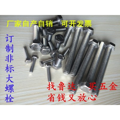 8mm 201不锈钢外六角螺丝 螺栓M8*10/12/16/20/25/30/40/50/-100图4
