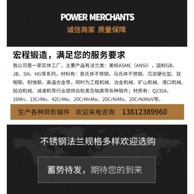 兴化戴南 锻造 不锈钢带颈平焊法兰 管道配件图3