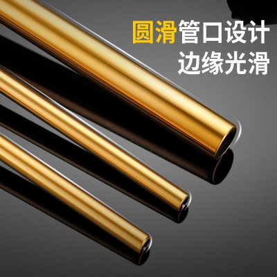 304不锈钢吸管金属镀钛奶茶伸缩吸管亚马逊跨境专供吸管套装图3