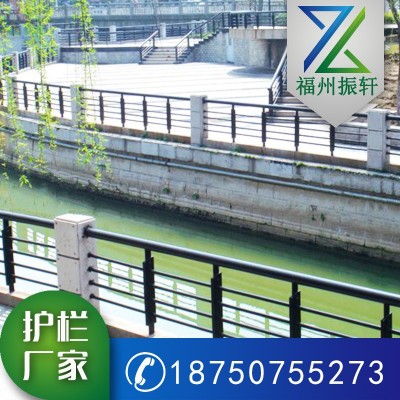 福州不锈钢桥梁护栏景观河道护栏仓山桥梁防撞栏杆河堤复合管栏杆图2