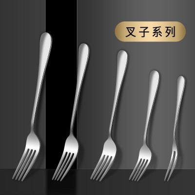 1010不锈钢餐具酒店牛排专用刀叉西式甜品咖啡勺家用儿童吃饭勺子图4