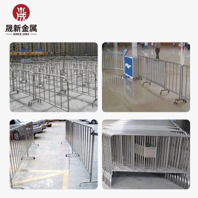 批发不锈钢铁马护栏移动栏杆交通防护围栏地铁临时隔离栏图4