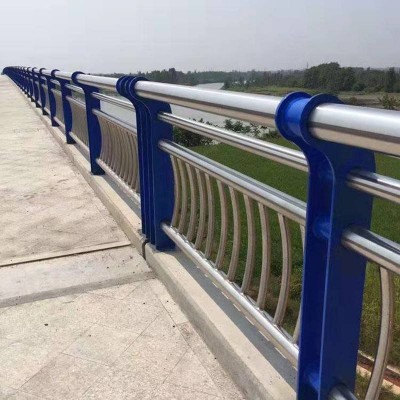 不锈钢桥梁灯光护栏 河道景观护栏 铝合金护栏 复合管灯光护栏图2