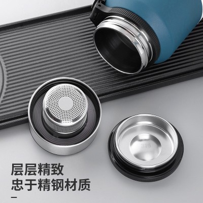 保温杯男316不锈钢水杯 新款户外大容量学生便携茶水分离泡茶杯子图2