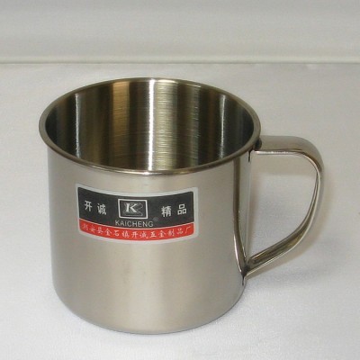 小杯子不锈钢大容量水杯茶缸可定货做学生201/304口盅7-15CM口杯图2