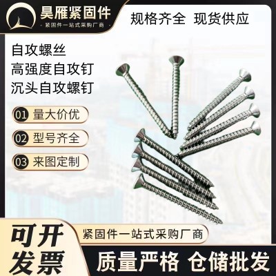通和高强度自攻螺钉 镀锌沉头十字自攻螺丝 高强自攻丝 M4M5图3