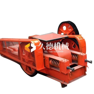 对辊制砂机 鹅卵石对辊制砂机 小型液压辊式破碎机械设备图4