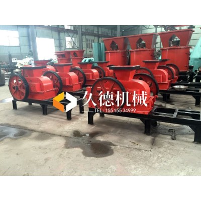对辊制砂机 鹅卵石对辊制砂机 小型液压辊式破碎机械设备图3