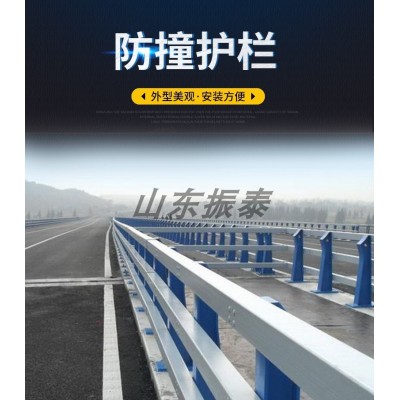 不锈钢桥梁护栏景观桥梁护栏 钢丝绳河道高架桥防撞桥梁护栏厂家图1