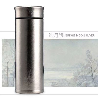 厂家批发高档纯钛保温杯商务直身钛杯纯色简约办公礼品杯图3