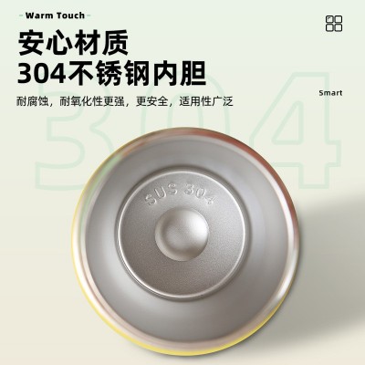 新品双饮杯不锈钢咖啡杯双层真空保温杯户外随手杯儿童吸管杯定制图5