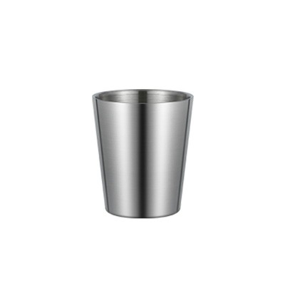 304双层不锈钢儿童啤酒杯刻印LOGO牛奶户外幼儿园茶果汁杯 子批发图4