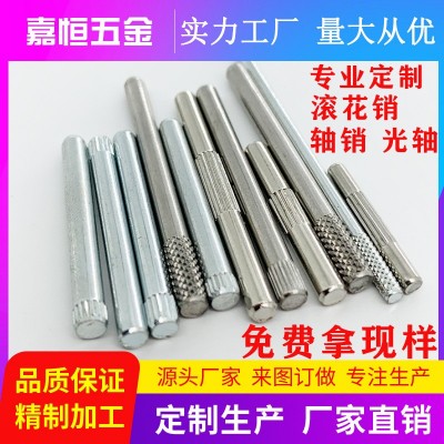 花轴厂家定制不锈钢轴 滚花销 搓花轴 光轴 玩具轴 圆柱销 钉 轴销图4