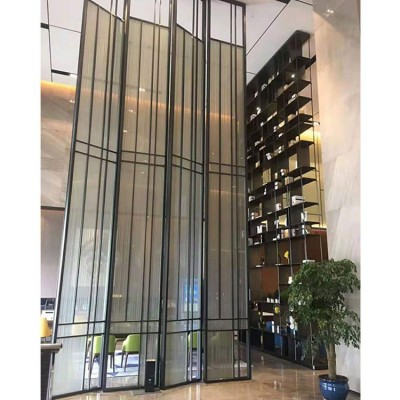 不锈钢厂家定制 折叠仿古中式不锈钢屏风隔断 客厅家具屏风隔断图4