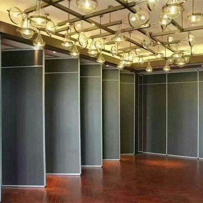 酒店移动木质隔断屏风 铝合金折叠活动隔断 不锈钢酒店厕所隔断墙图4