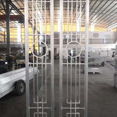 不锈钢铝合金屏风 北欧现代简约酒店办公室山水画装饰屏风隔断图2