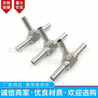 供应 三通接头 304 316不锈钢液压卡套式 三通油管接头图2