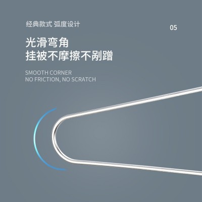 实心大衣架家用批发不锈钢加粗加长超大号晾床单被罩挂浴巾被套图2
