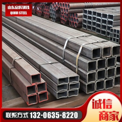 现货批发方管薄壁热镀锌矩形管幕墙黑料方通304 316L不锈钢方矩管图2