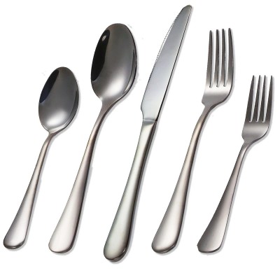 亚马逊1010不锈钢餐具20件套北欧餐具全套牛排刀叉套装西餐刀叉勺图5