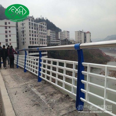 增城桥梁景观防撞栏 304不锈钢复合管栏杆 人行天桥灯光围栏图4