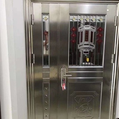 厂家供应不锈钢入户门不锈钢进户大门商品楼入户门家用推拉防火门图4