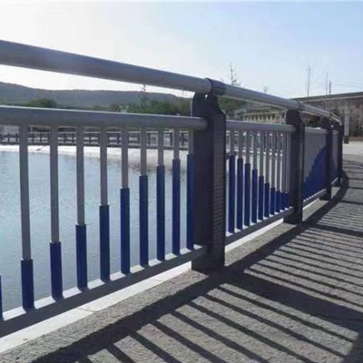 桥梁护栏防撞不锈钢河堤护栏景观河道护栏河边人行道防护安全栏杆图4