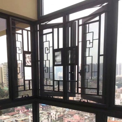 不锈钢金刚网纱窗 防蚊虫金刚网纱窗 防盗透风断桥一体平开纱窗图2