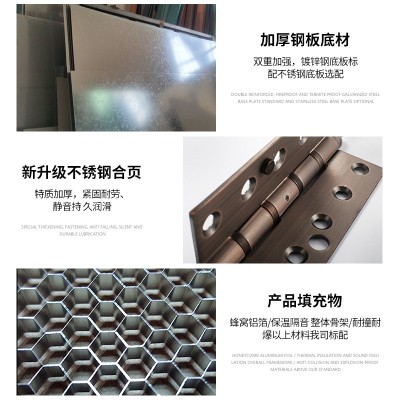 厂家批发不锈钢门防盗门仿铜门双开大门不锈钢门入户门罗马柱大门图2