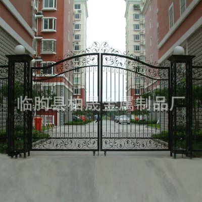 铁艺大门定 制 别墅小区庭院大门 不锈钢材质防盗铁艺大门厂家图3