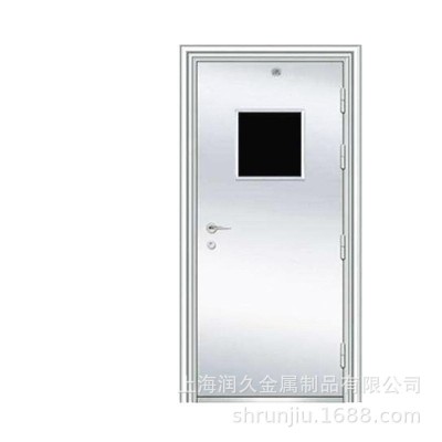 供应304不锈钢防火门隔音门 不锈钢镀钛大玻璃防火门图3